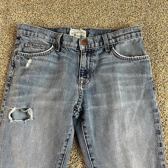 Current/Elliott The Fling Boyfriend Jeans Women's 26 Mid Rise Distressed Slouchy - Picture 3 of 8